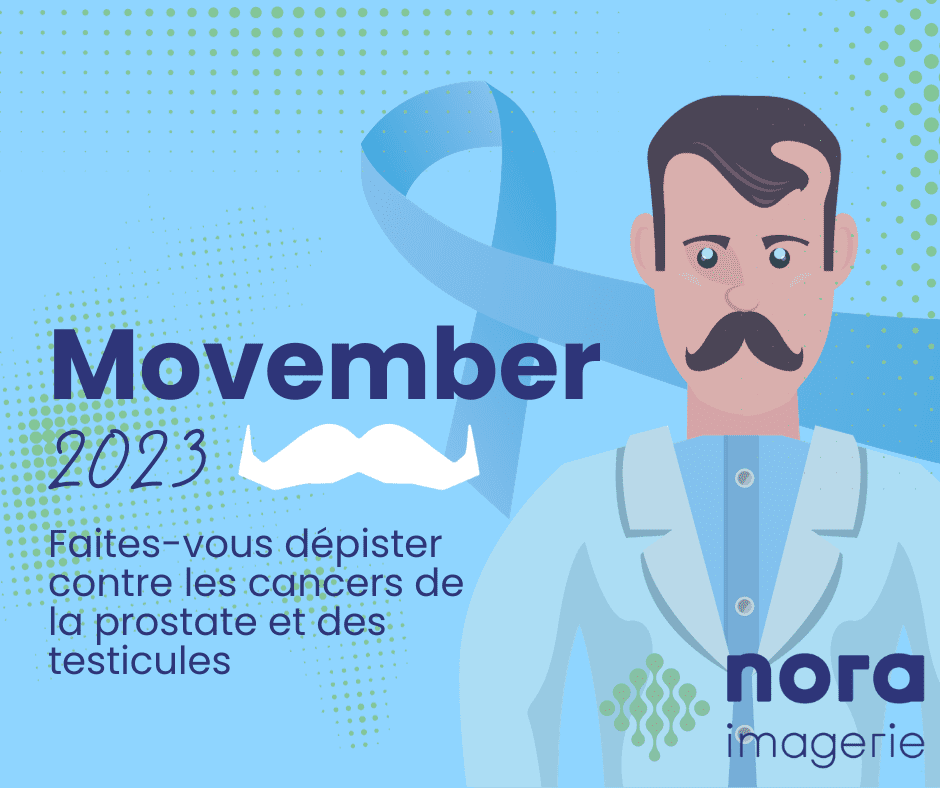 affiche movember pour sensibiliser les hommes au dépistage des cancers de la prostate et des testicules